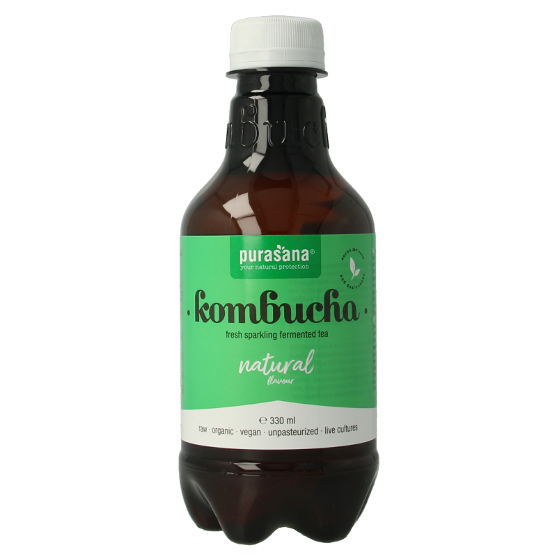 Purasana Kombucha natural vegan bio 330 Milliliter