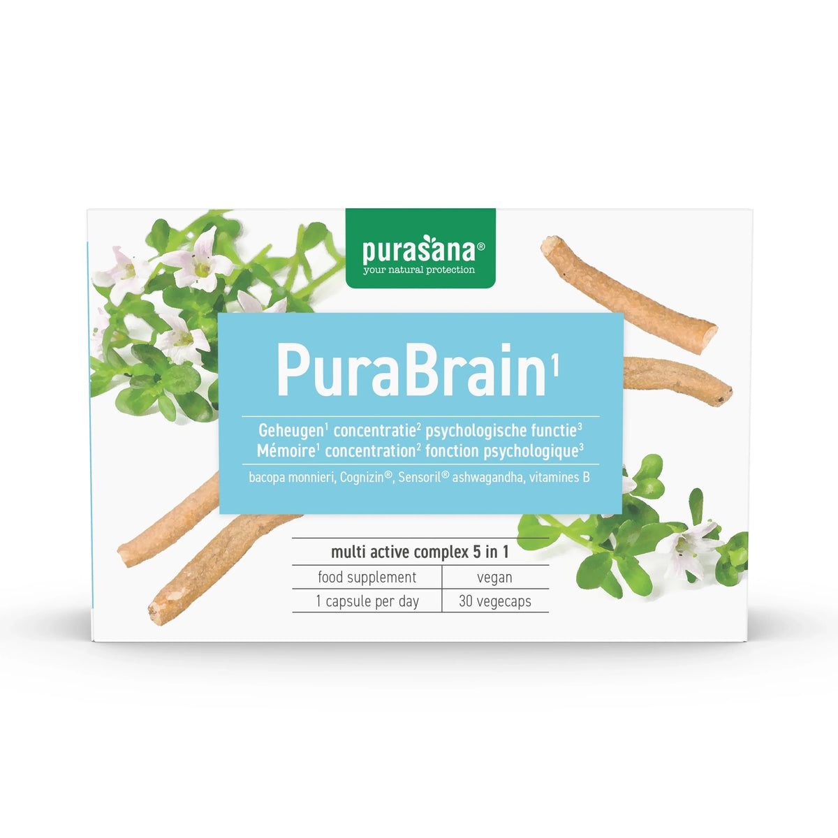 Purasana Purabrain 30 Vegetarische capsules