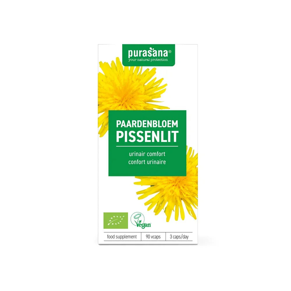 Purasana Paardenbloem vegan bio 90 Vegetarische capsules
