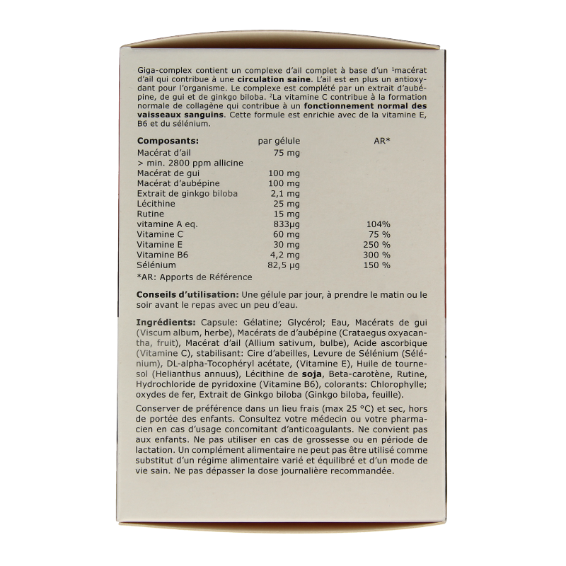 Fytostar Giga complex knoflook 160 Capsules