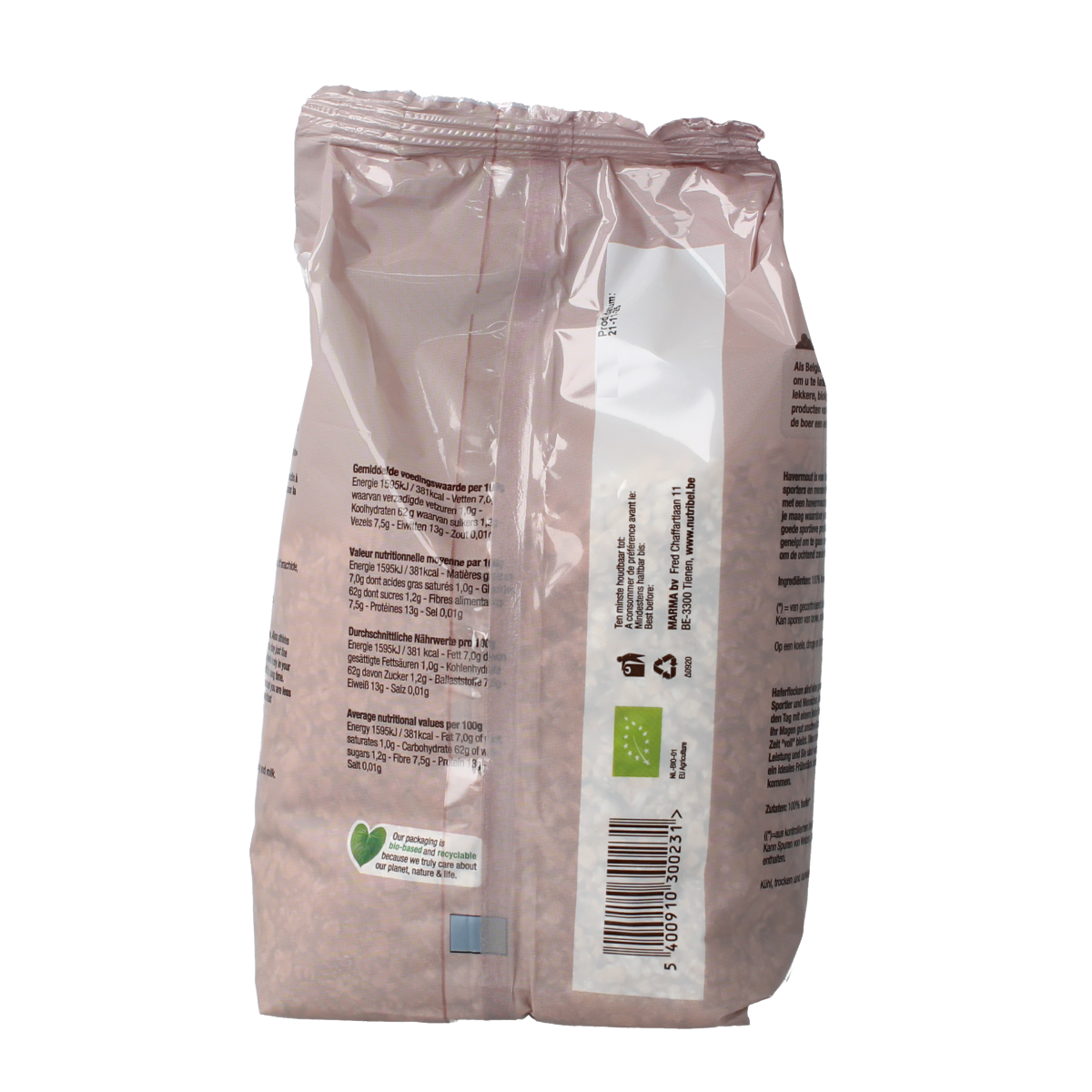 Nutribel Havermout bio 500.00 Gram