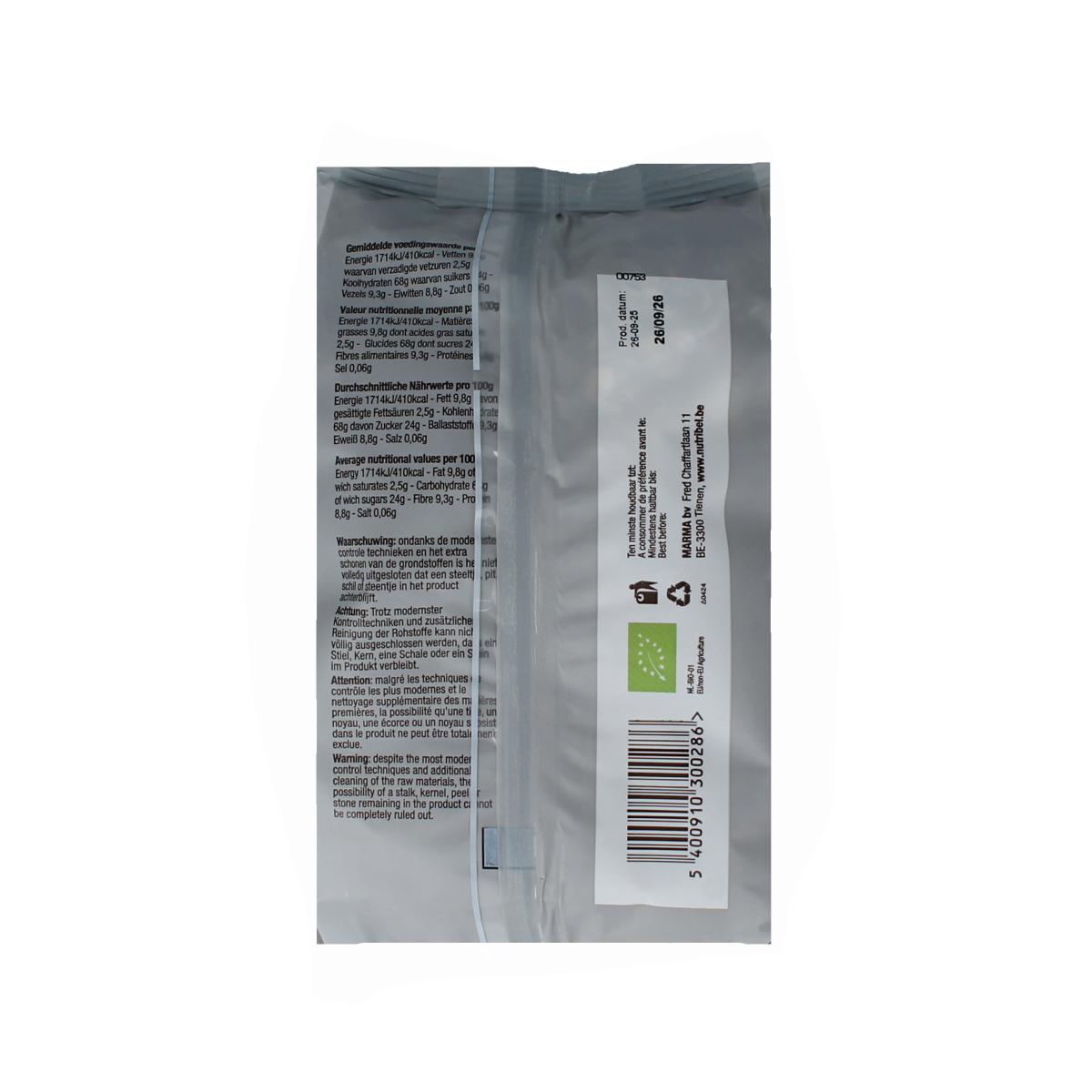 Nutribel Muesli krokant superfood bio 500.00 Gram