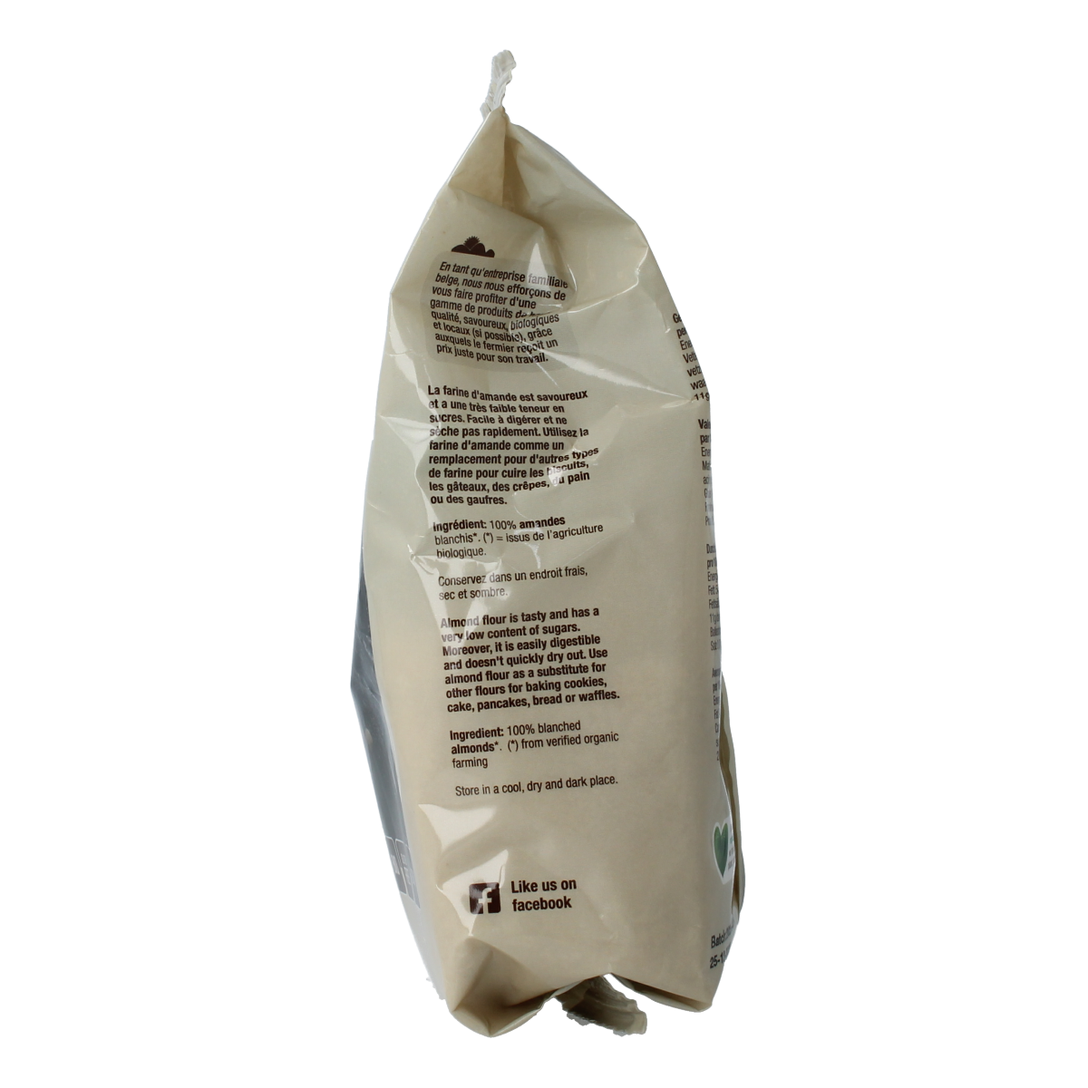 Nutribel Amandelmeel glutenvrij bio 200.00 Gram