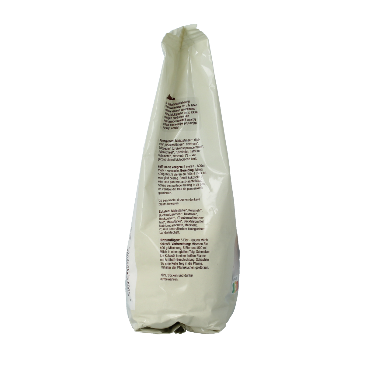 Nutribel Pannenkoekenmix glutenvrij bio 400.00 Gram
