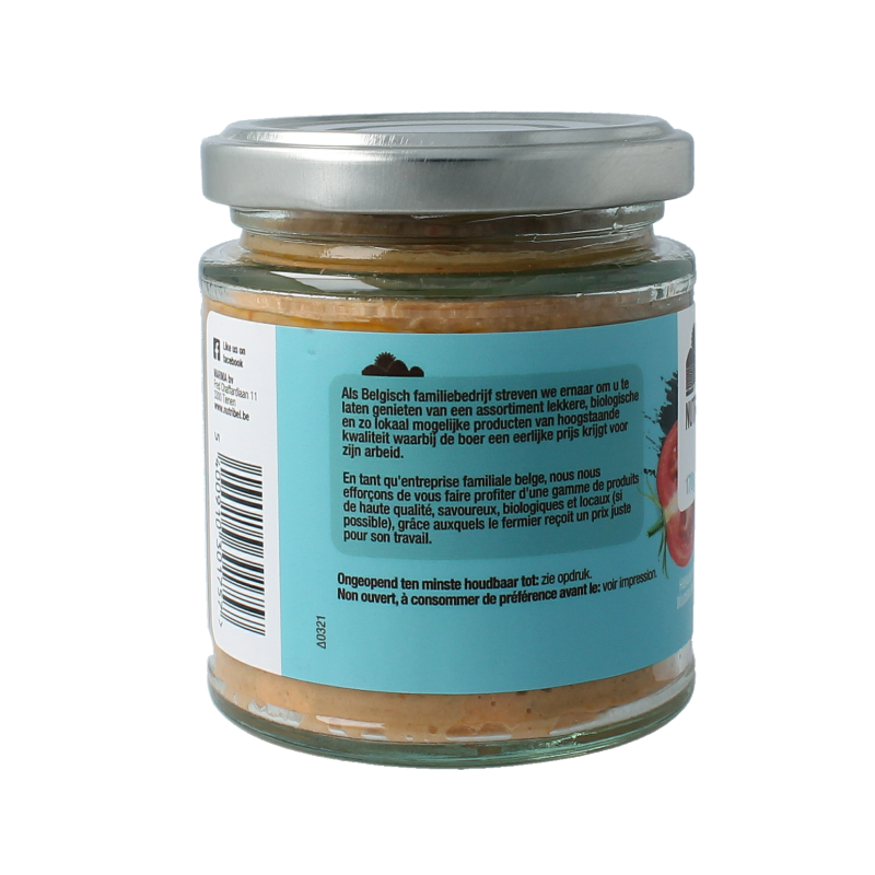 Nutribel Mediterraans spread glutenvrij bio 190 Milliliter