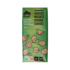 Nutribel Kinderkoekjes appel kaneel bio 140 Gram