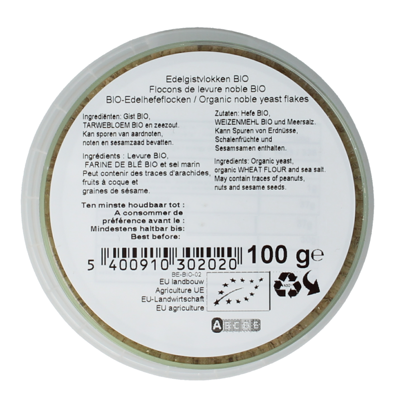 Nutribel Edelgistvlokken bio 100 Gram