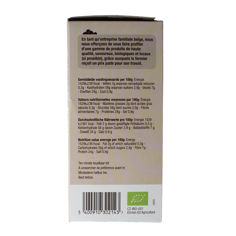 Nutribel Crackers linzen bio 150 Gram