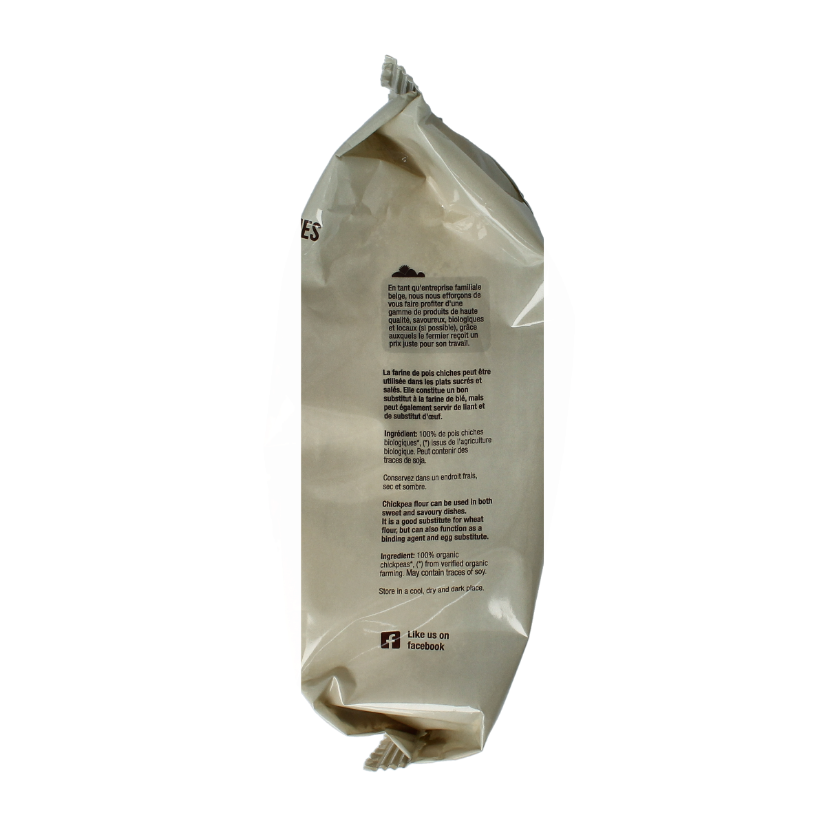 Nutribel Kikkererwtenmeel glutenvrij bio 500.00 Gram
