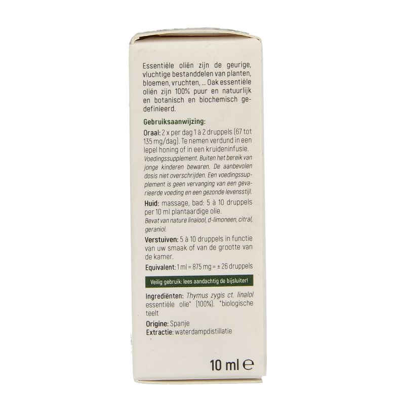 Oak Tijm linalool bio 10 Milliliter