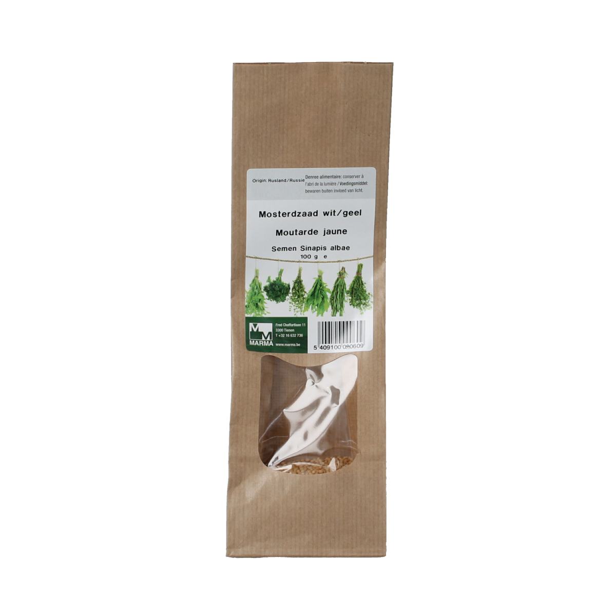 Marma Mosterdzaad wit/geel 100.00 Gram