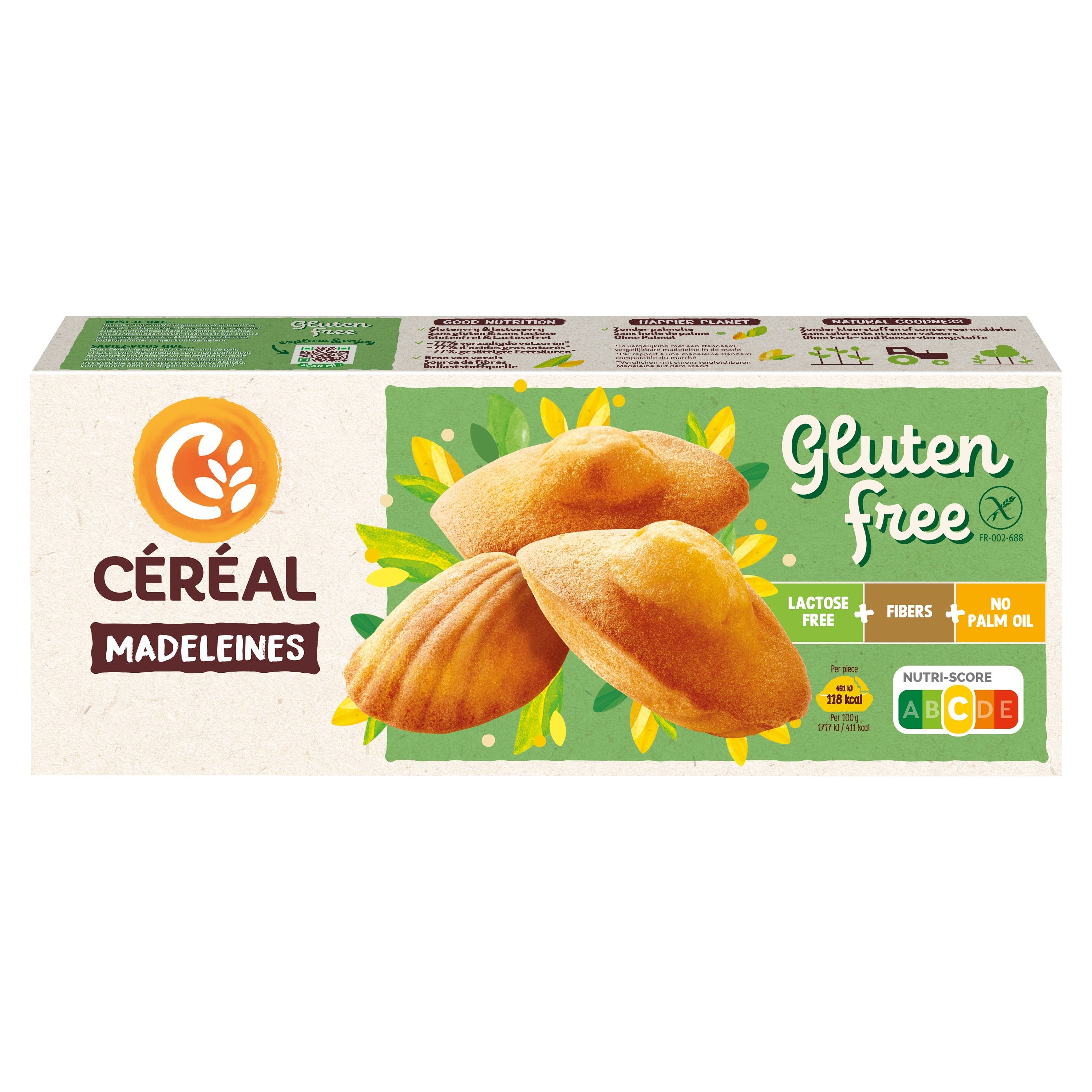 Cereal Madeleine glutenvrij 180 Gram