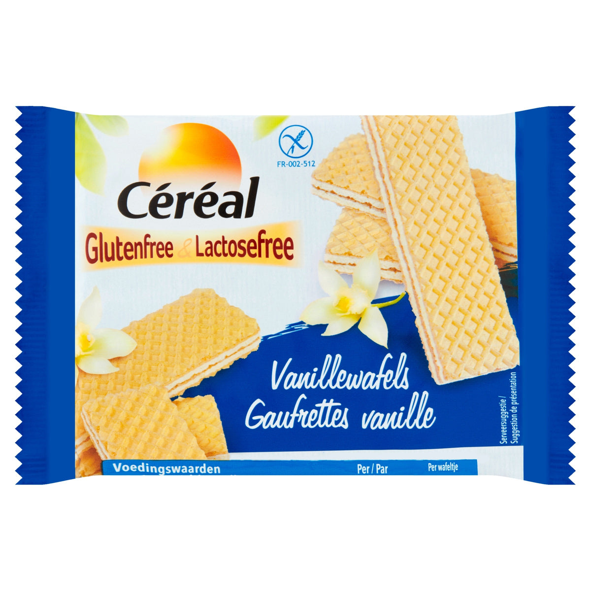 Cereal Vanille wafels glutenvrij bio 125 Gram
