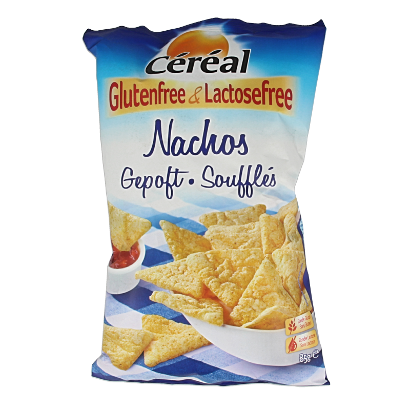 Cereal Nachos gepoft glutenvrij 85 Gram