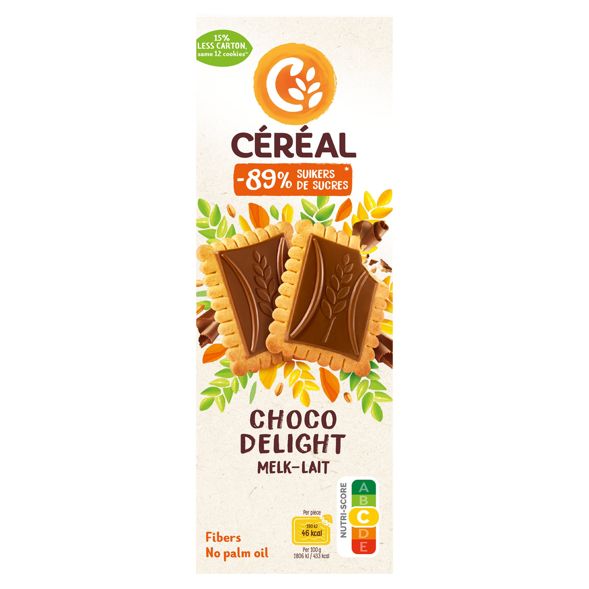 Cereal Choco delight melkchocolade minder suikers 126 Gram
