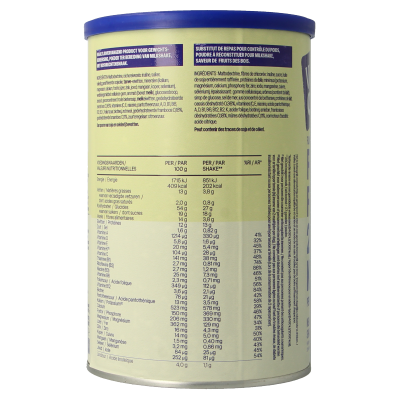 WeCare Meal replacement shake forest fruits 436 Gram