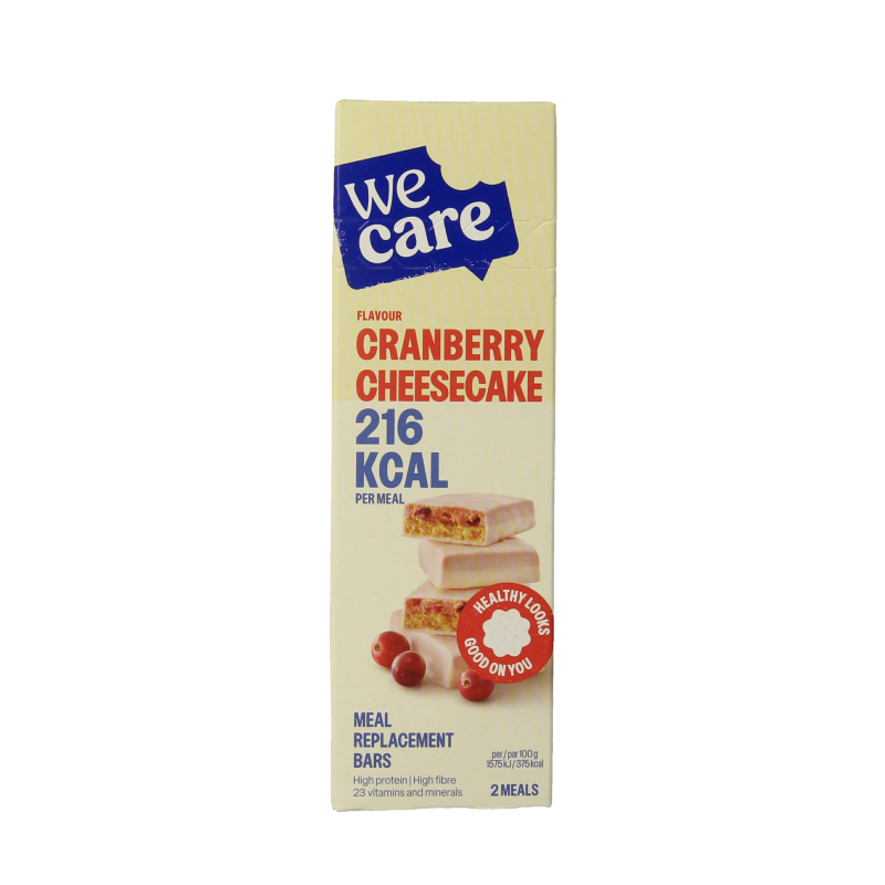 WeCare Meal replacement bars cranberry cheesecake 116 Gram