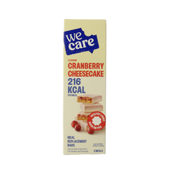 WeCare Meal replacement bars cranberry cheesecake 116 Gram