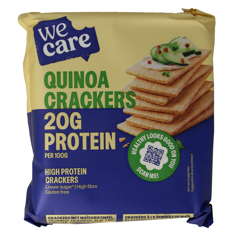 WeCare High protein quinoa crackers 100 Gram