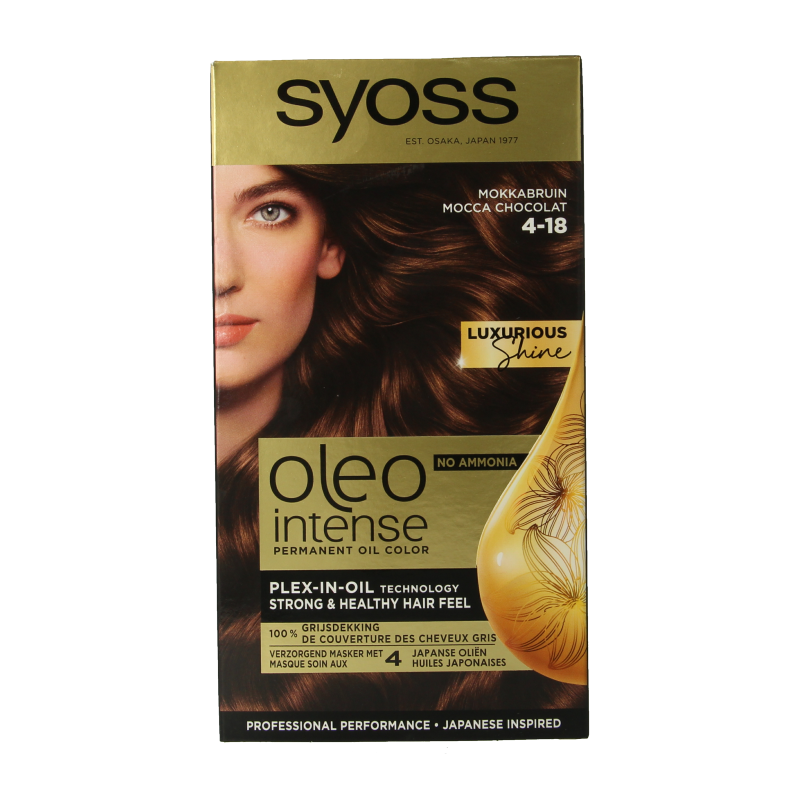 Syoss Color Oleo Intense 4-18 mokkabruin haarverf 1 Set