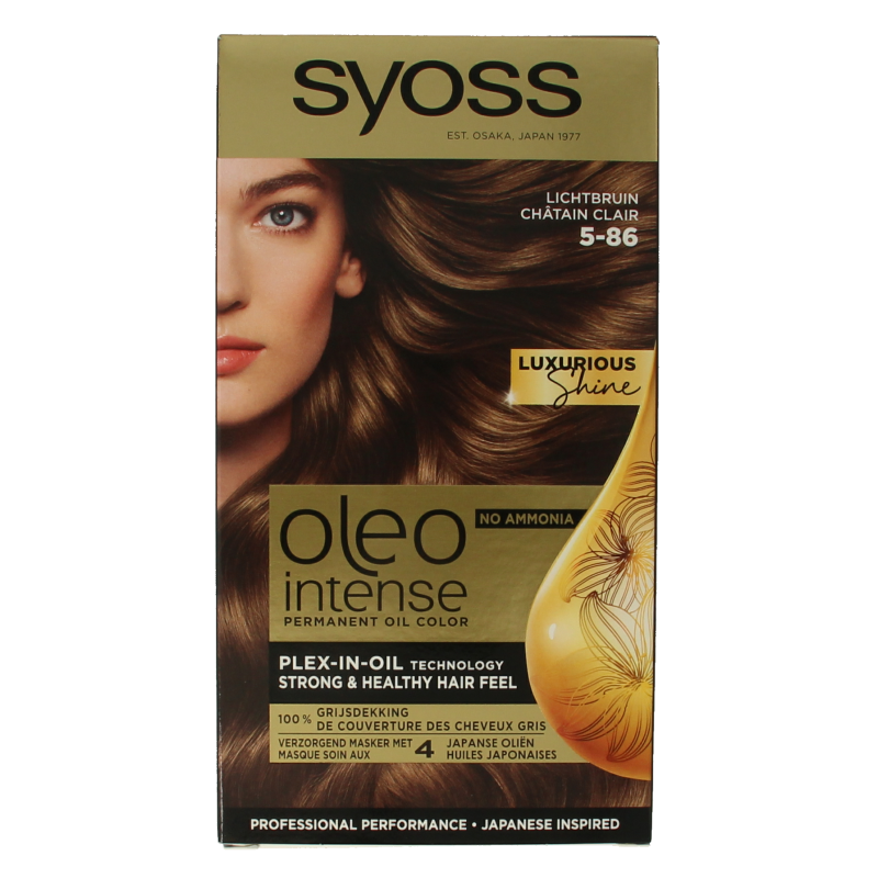 Syoss Color Oleo Intense 5-86 lichtbruin haarverf 1 Set