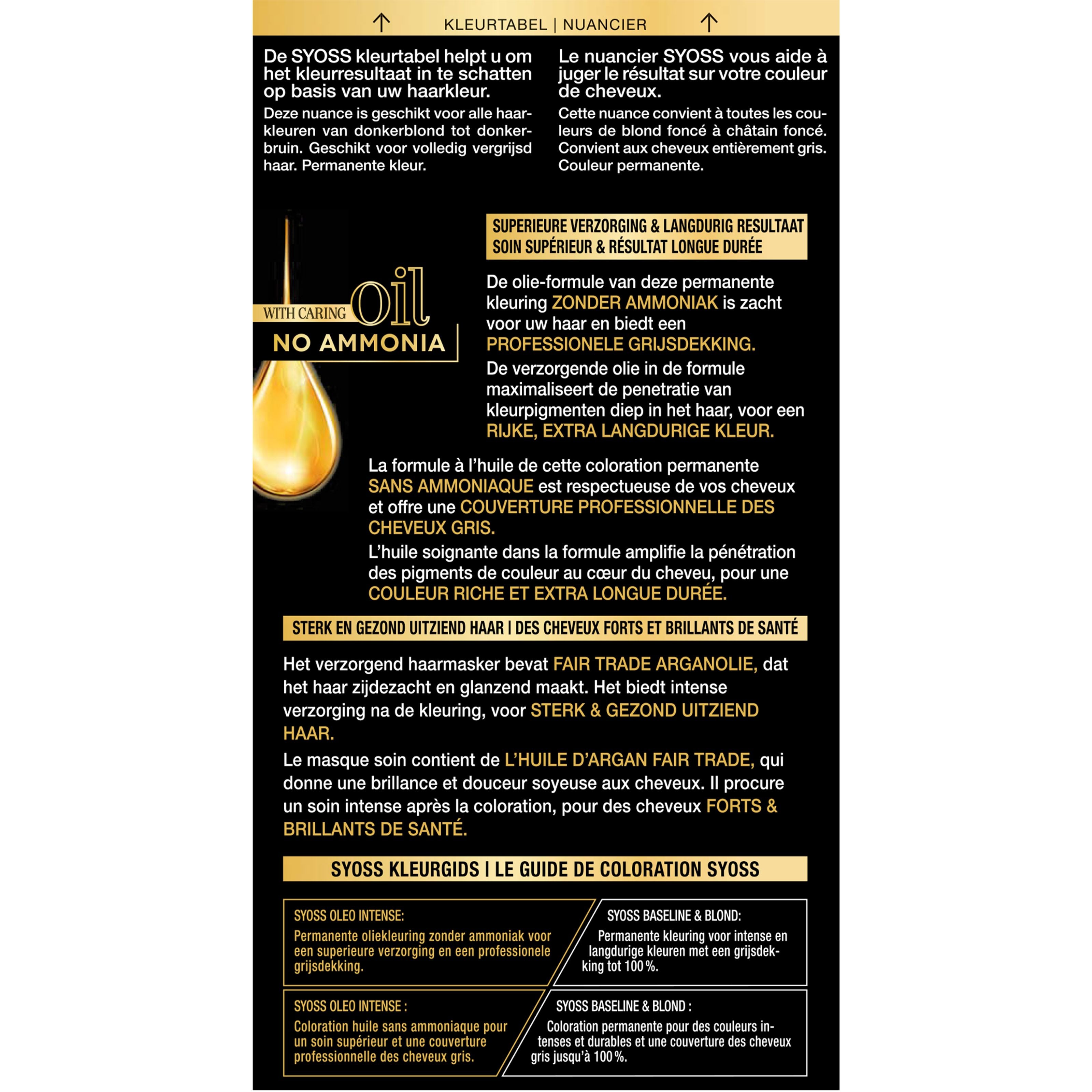 Syoss Color Oleo Intense 4-15 kastanjebruin haarverf  1 Set