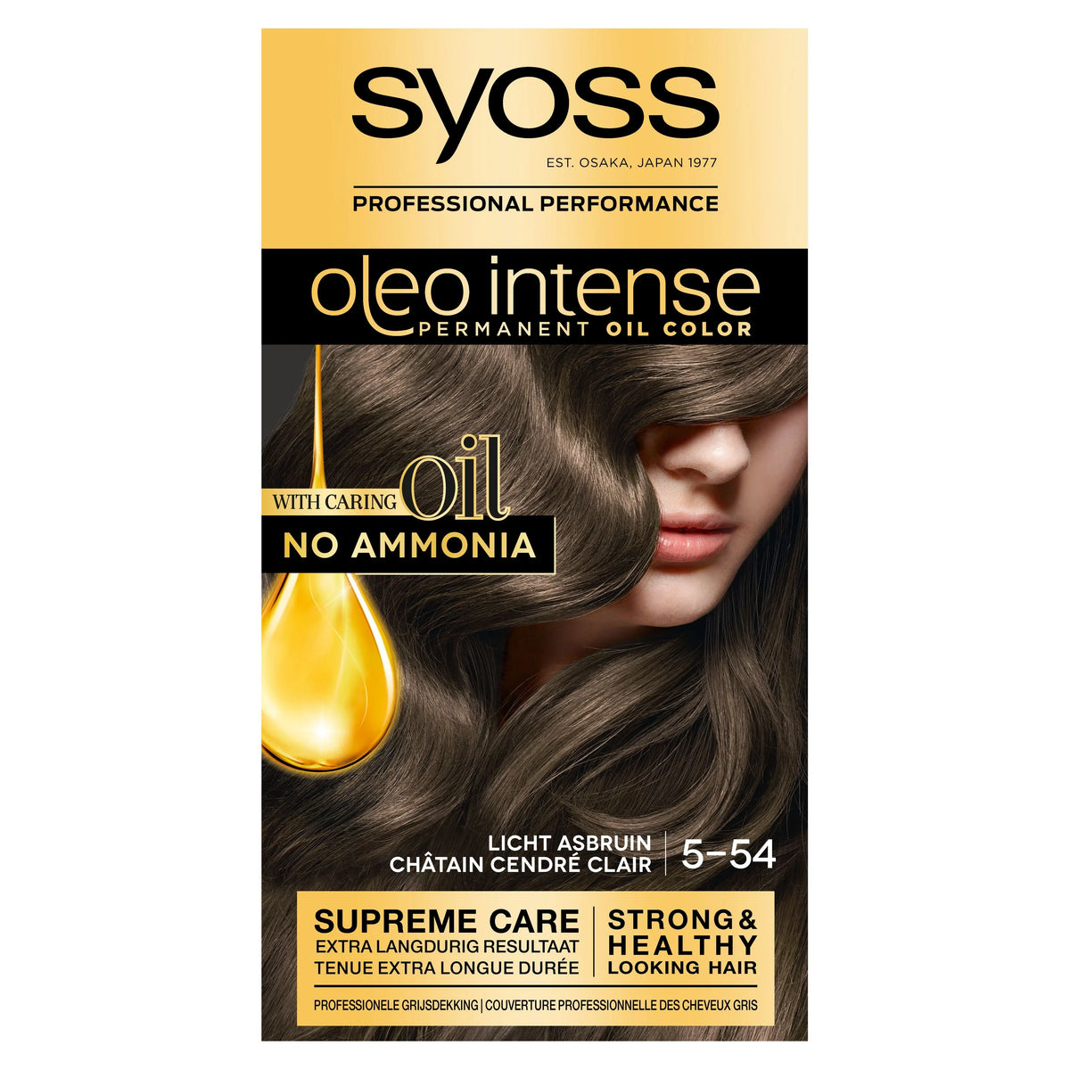 Syoss Color Oleo Intense 5-54 licht asbruin haarverf 1 Set