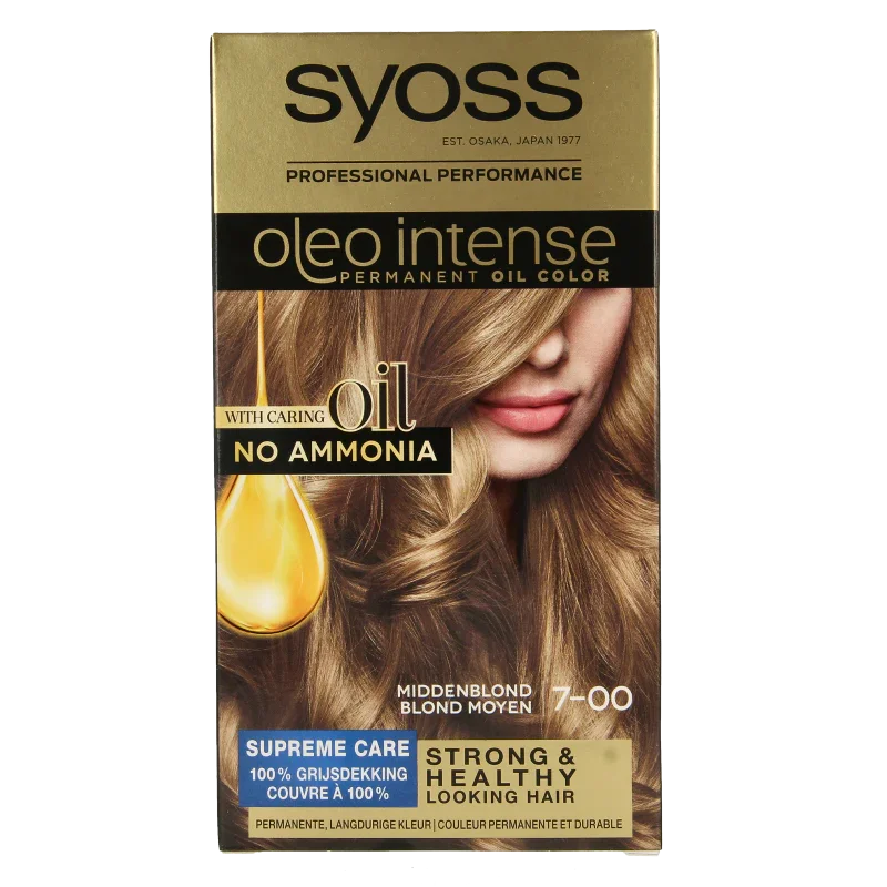 Syoss Color Oleo Intense 7-00 middenblond haarverf  1 Set