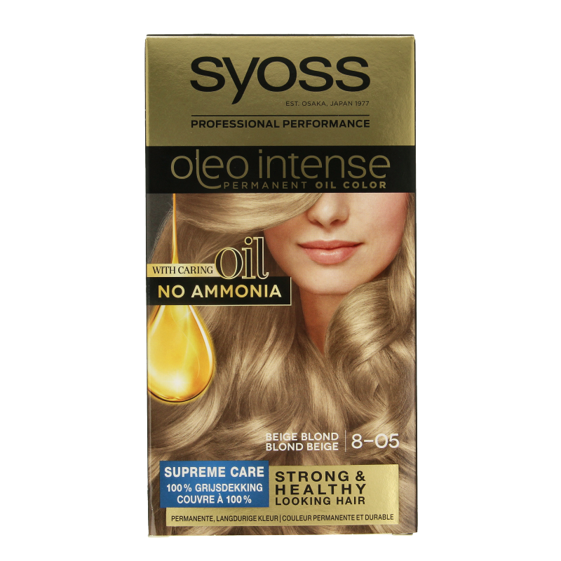 Syoss Color Oleo Intense 8-05 beige blond haarverf  1 Set