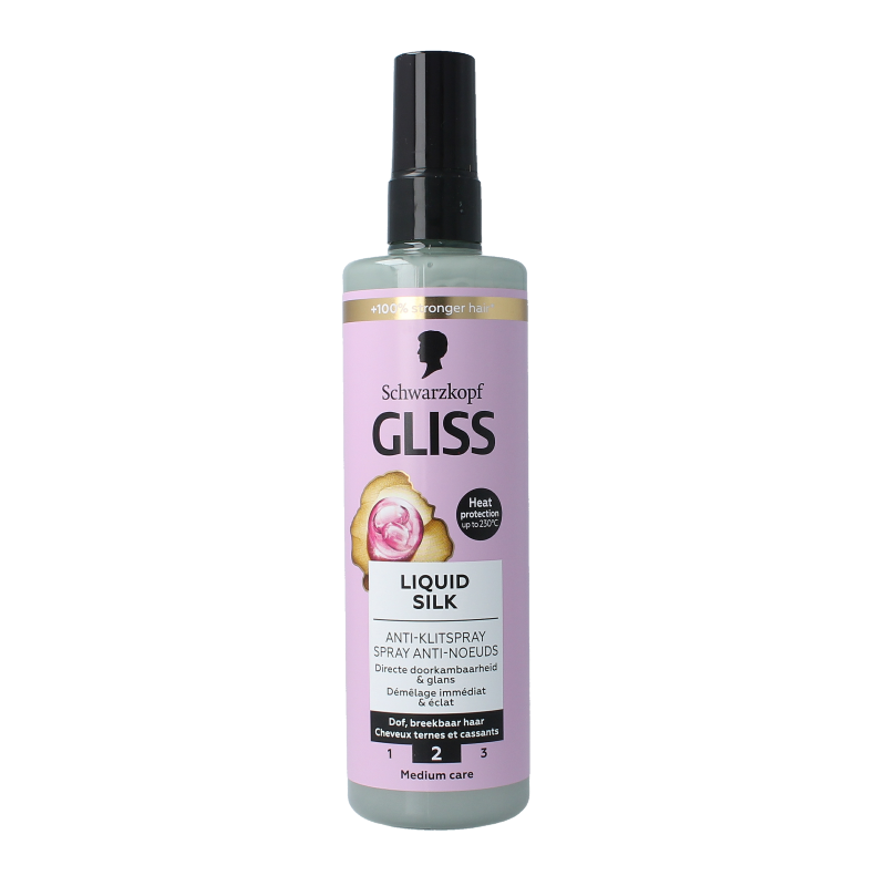 Gliss Kur Anti-klit spray liquid silk gloss 200 Milliliter
