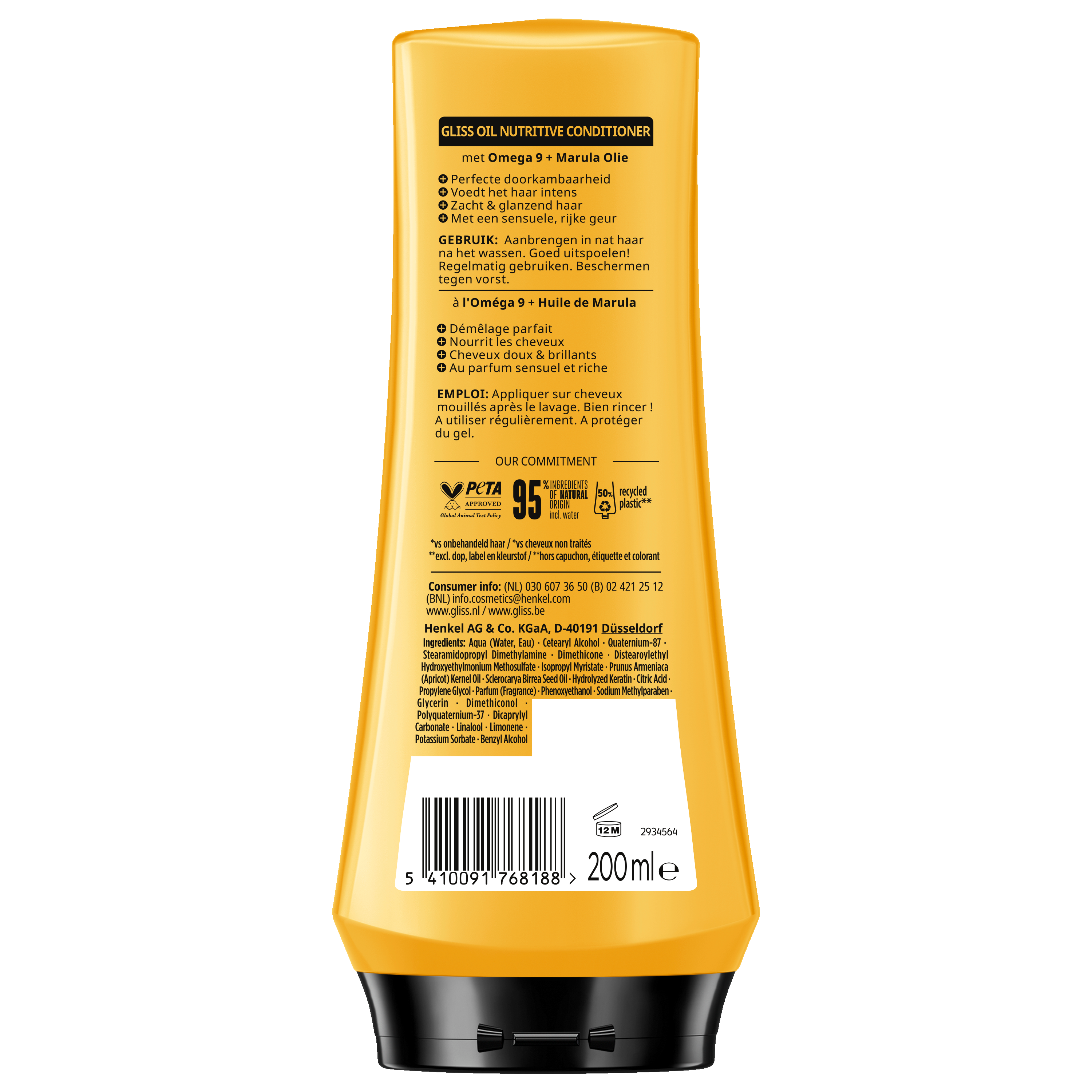 Gliss Kur Conditioner oil nutritive 200.00 Milliliter
