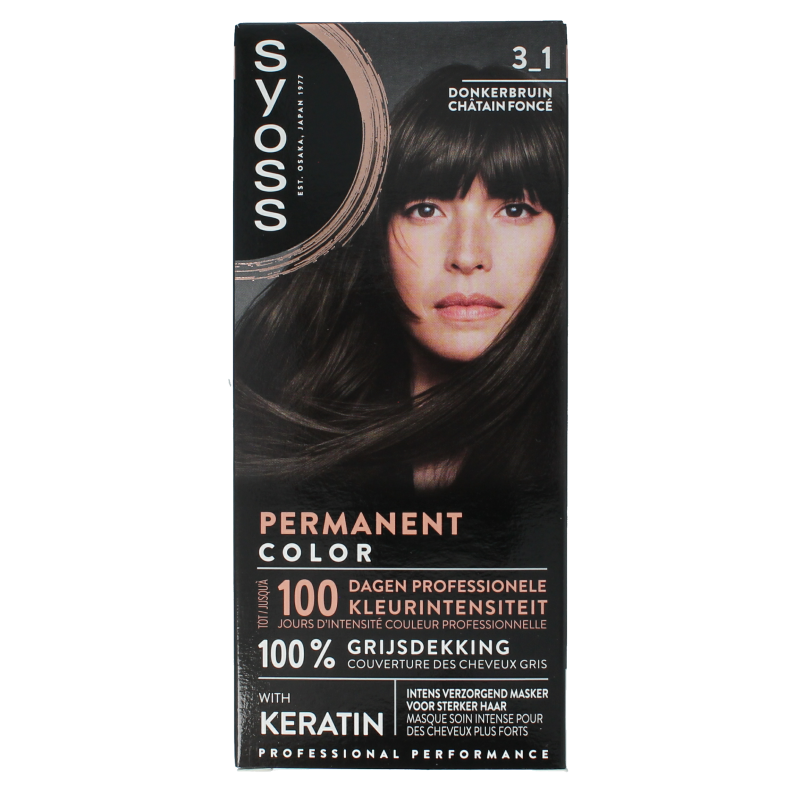 Syoss Color baseline 3-1 dark brown 1 Set
