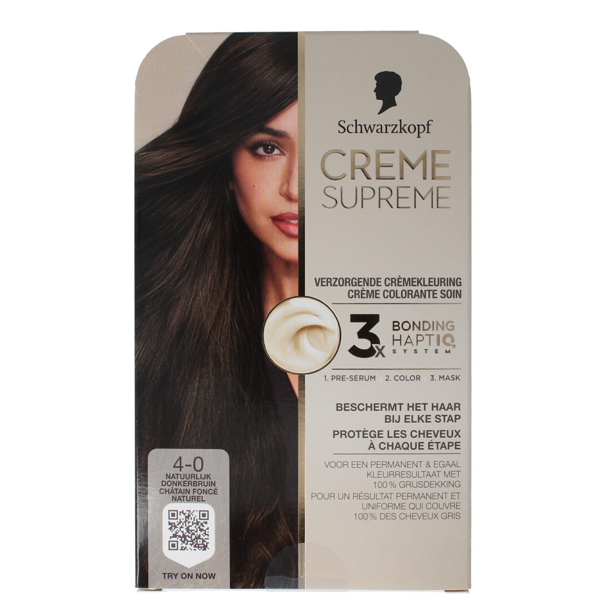 Schwarzkopf Creme supreme 4-0 donker bruin 1.00 Stuks