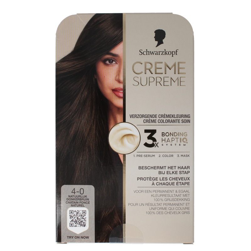 Schwarzkopf Creme supreme 4-0 donker bruin 1 Stuks