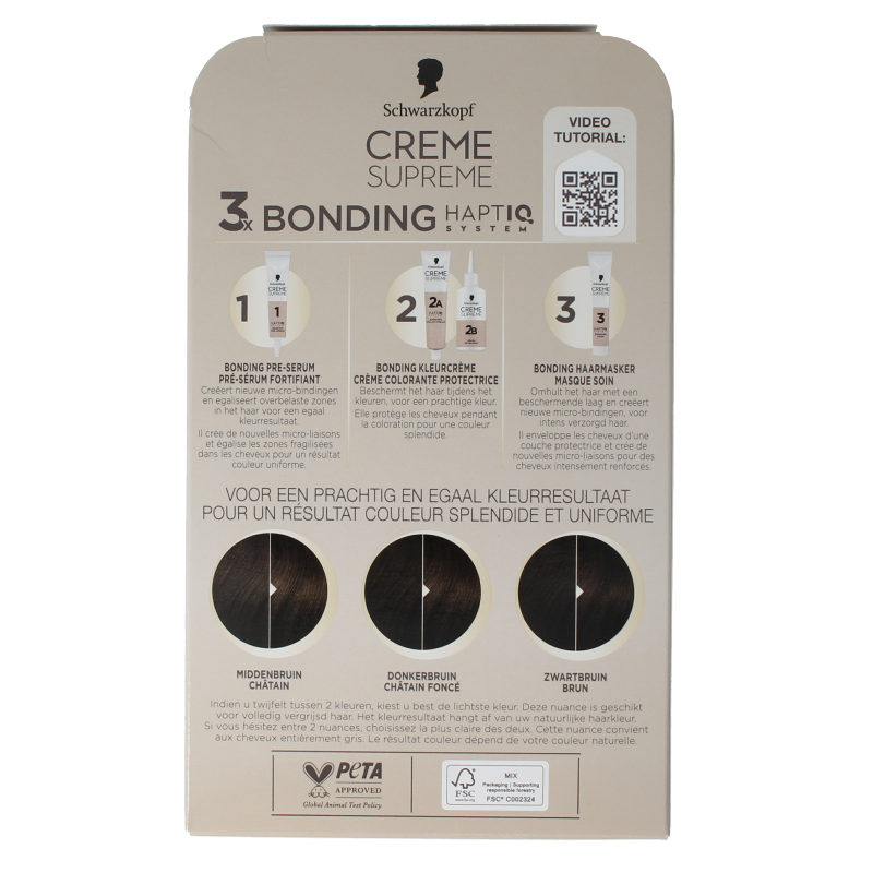 Schwarzkopf Creme supreme 4-0 donker bruin 1 Stuks