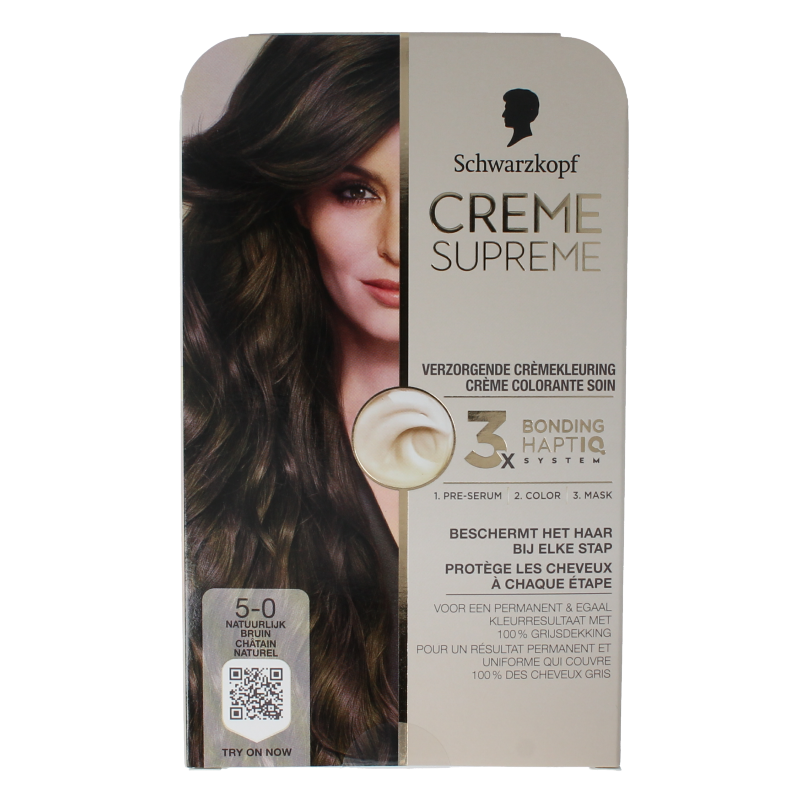 Schwarzkopf Creme supreme 5-0 bruin 1 Stuks