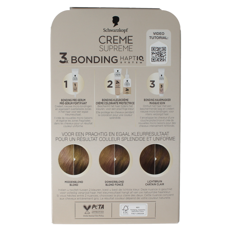 Schwarzkopf Creme supreme 7-0 D blond 1 Stuks