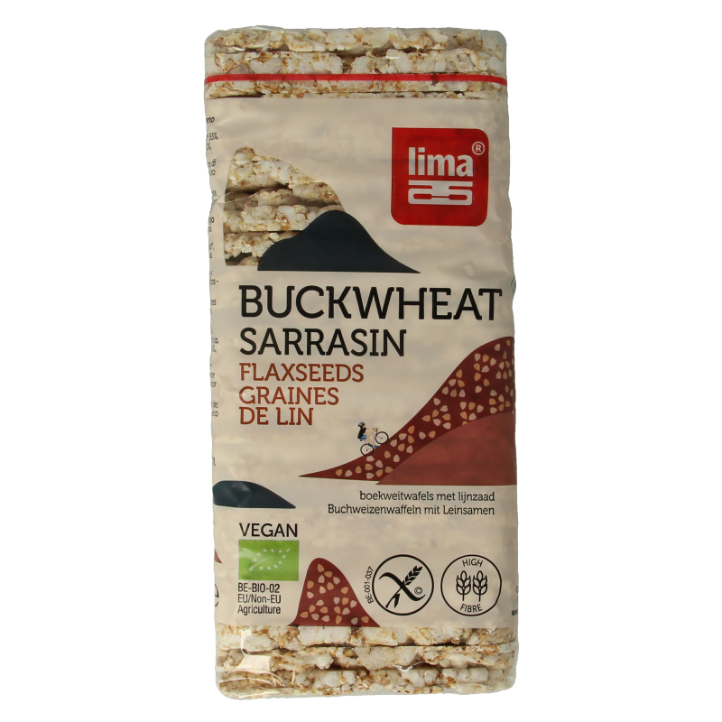 Lima Boekweitwafels lijnzaad bio 130 Gram