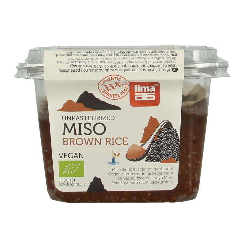 Lima Brown rice miso ongepasteuriseerd bio 300 Gram