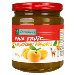 Damhert Puur fruit confituur abrikozen 315.00 Gram