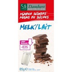 Damhert Chocoladetablet melk minder suikers 102.00 Gram