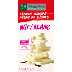 Damhert Chocoladetablet wit minder suikers 85.00 Gram