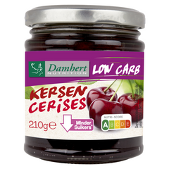 Damhert Confituur kers low carb 210.00 Gram