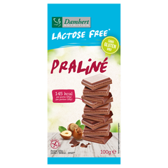Damhert Chocoladetablet praline glutenvrij en lactosevrij 100.00 Gram