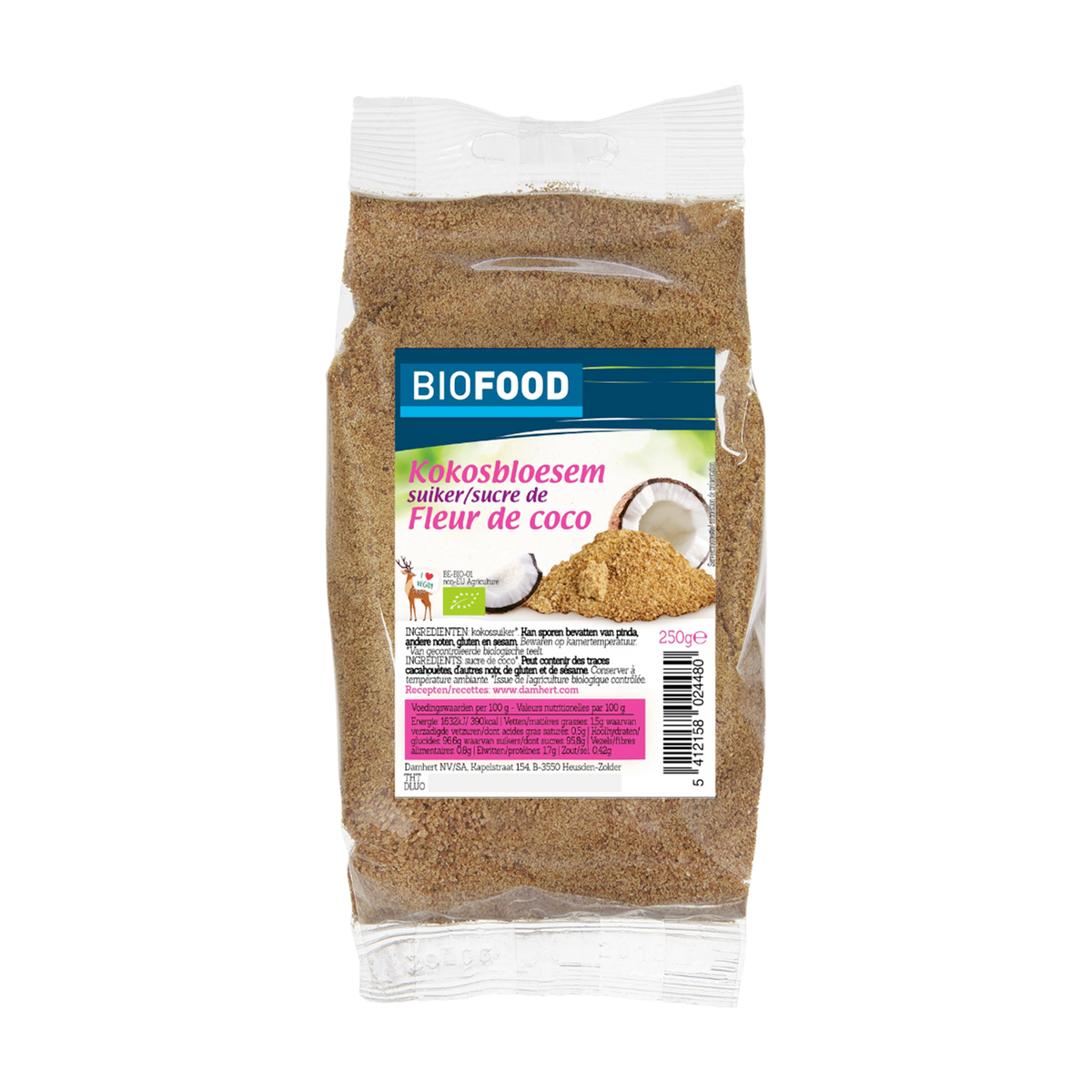 Biofood Kokosbloesemsuiker bio 250.00 Gram