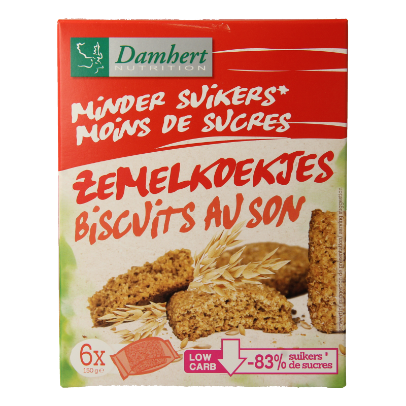 Damhert Zemelkoek minder suiker 150 Gram
