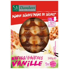Damhert Op=Op Wafel vanille minder suiker 140.00 Gram