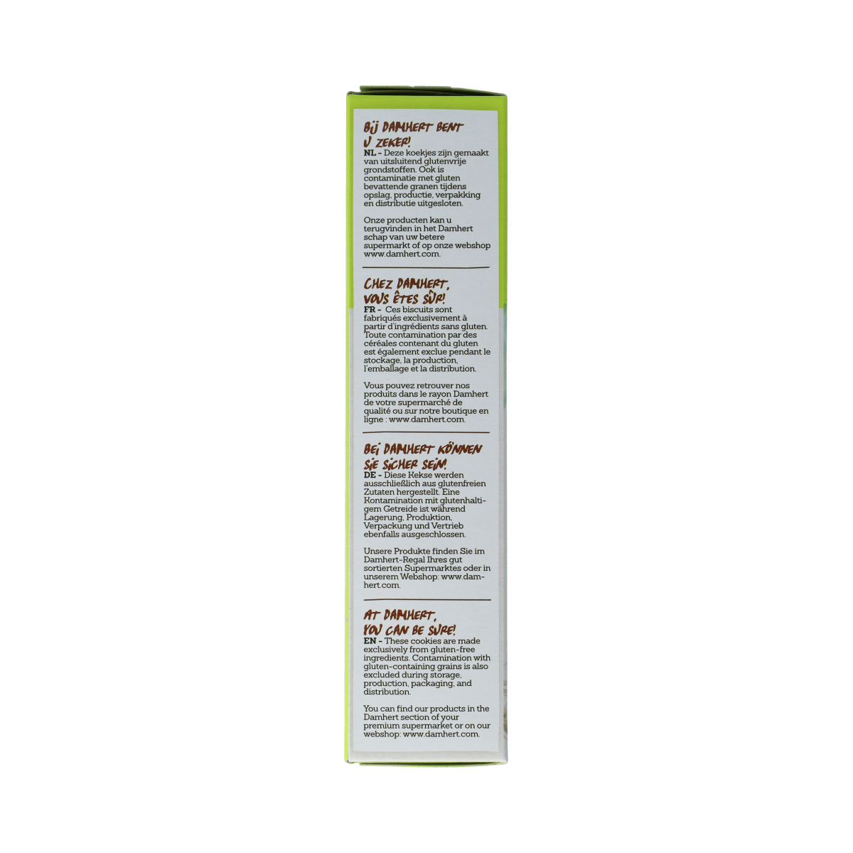 Damhert Haverkoekjes chocolade glutenvrij 165.00 Gram