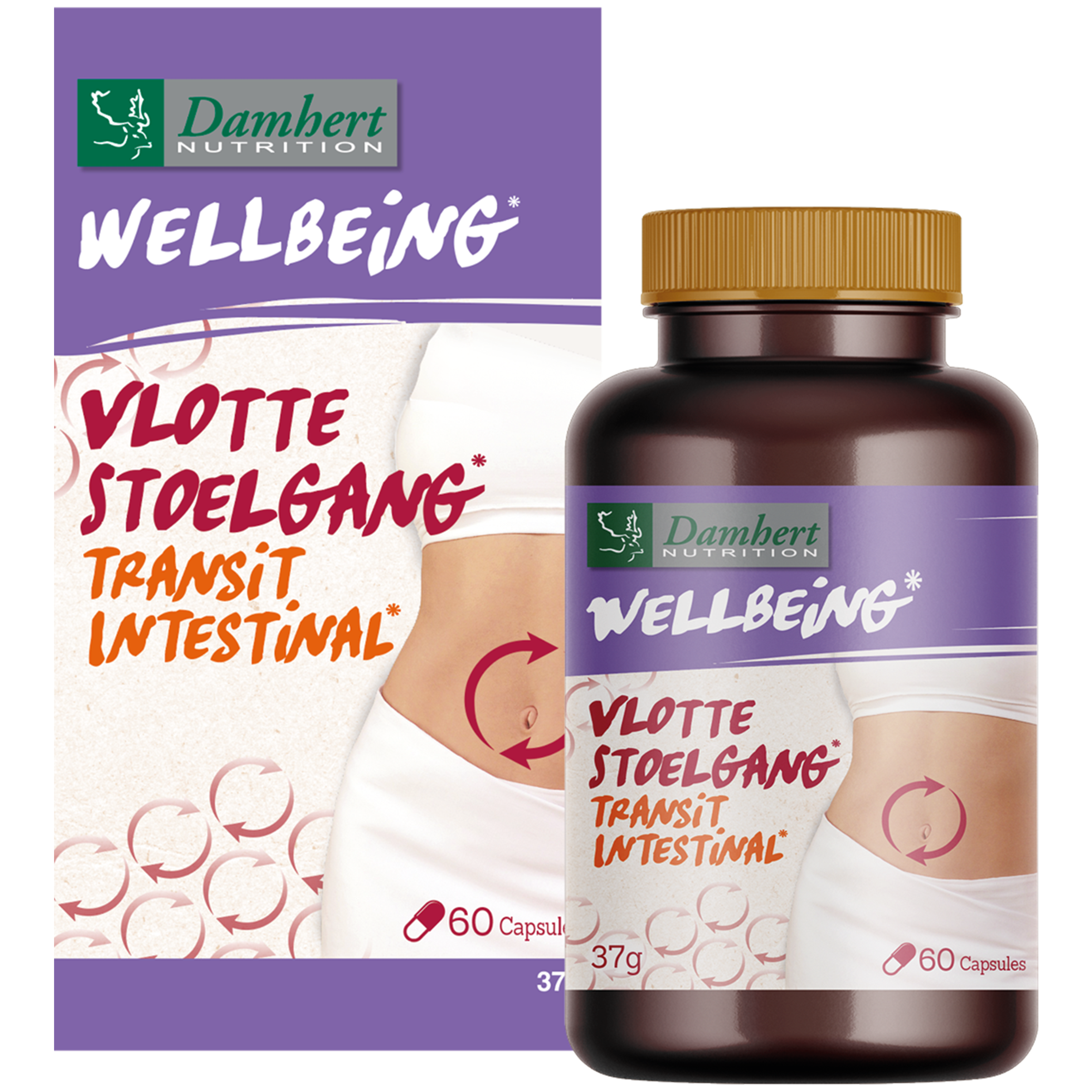 Damhert Wellbeing vlotte stoelgang 60.00 Capsules