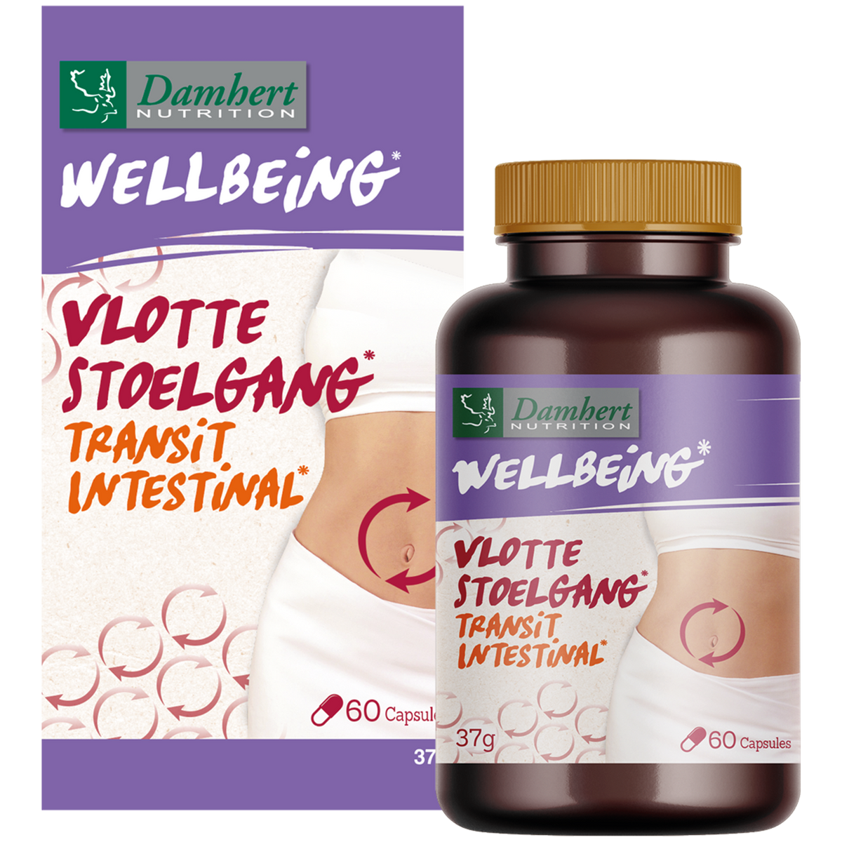 Damhert Wellbeing vlotte stoelgang 60.00 Capsules